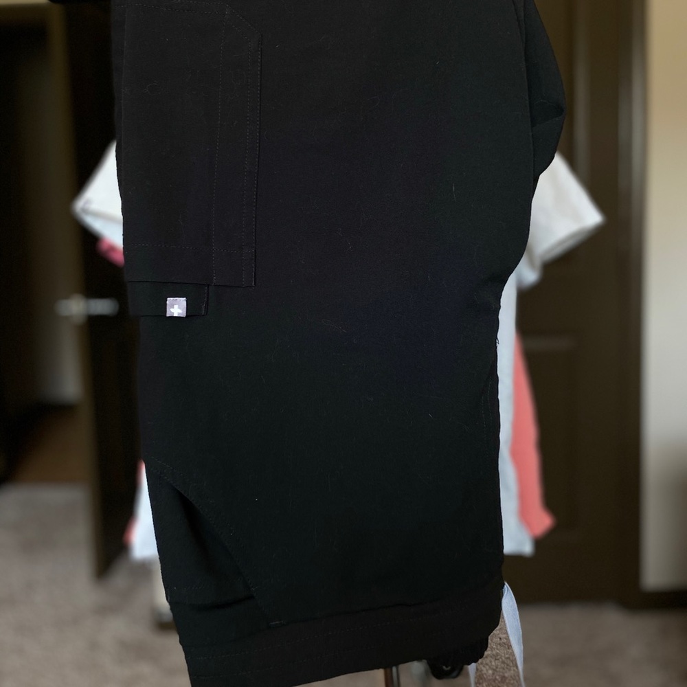 FIGS BLACK XL(Regular) YOLA SKINNY SCRUB PANTS